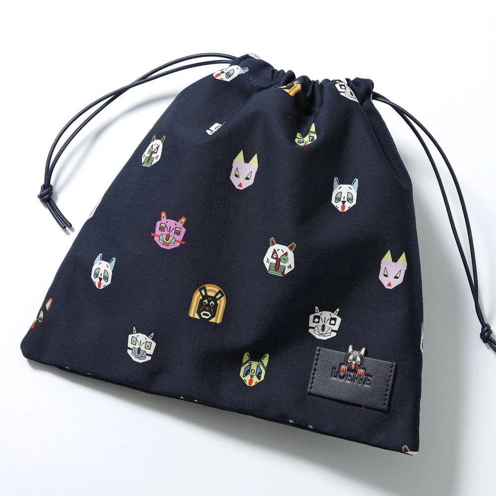 Loewe Louis Wain Collaboration DRAWSTRING Handbag Bag Cat
